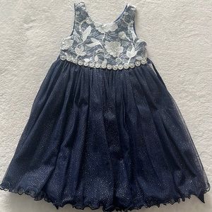 American Princess Blue Dress Girl Toddler Formal